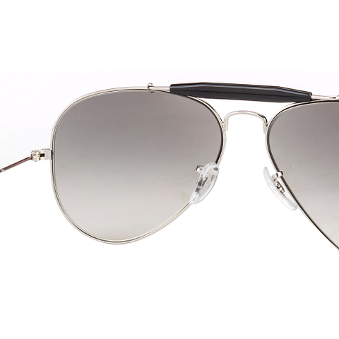 BRANDED Silver Full Rim Aviator left side BRANDED Silver Full Rim Aviator left side