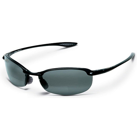 BRANDED Black Half Rim Round left side