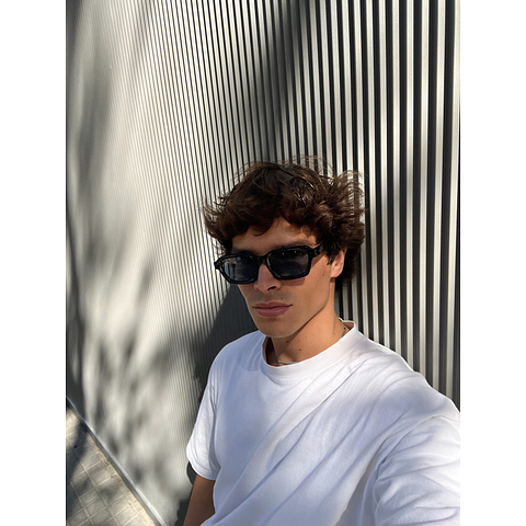 Meller Black Full Rim Geometric right side