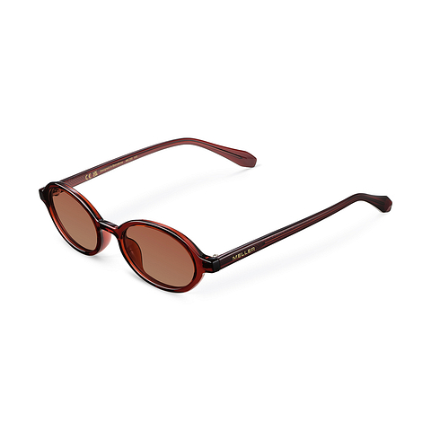 Meller Maroon Full Rim Geometric left side