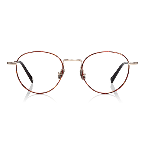 OWNDAYS | AIR Light Brown Full Rim Boston left side