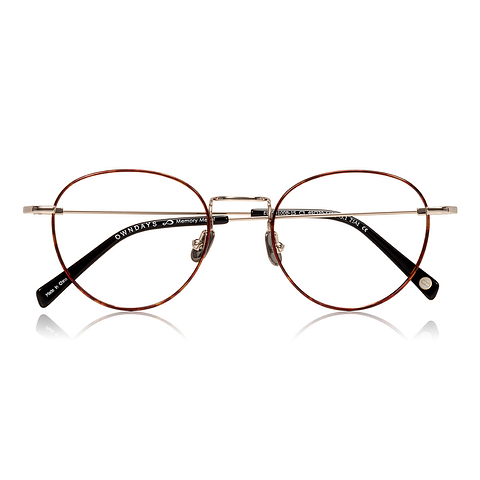 OWNDAYS | AIR Light Brown Full Rim Boston right side
