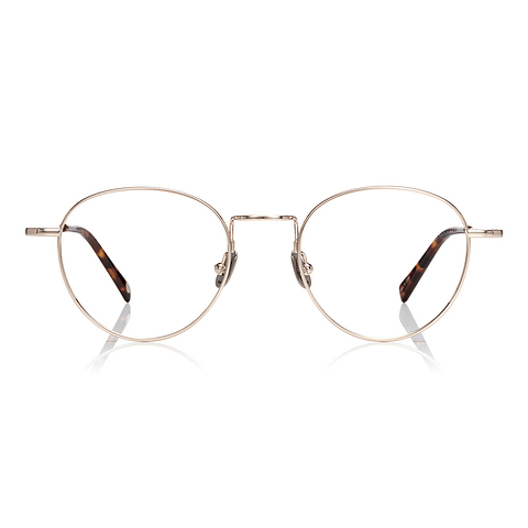 OWNDAYS | AIR Gold Full Rim Boston left side