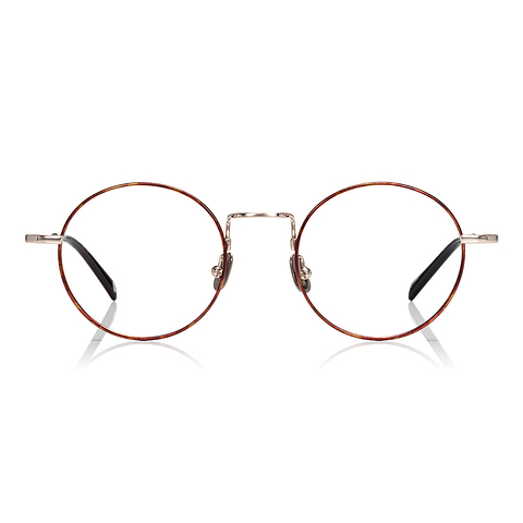 OWNDAYS | AIR Light Brown Full Rim Round left side