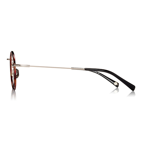 OWNDAYS | AIR Light Brown Full Rim Round left side