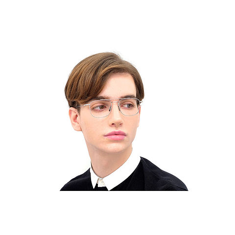 OWNDAYS | AIR Silver Full Rim Rectangle left side