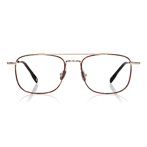 OWNDAYS | AIR Light Brown Full Rim Rectangle left side