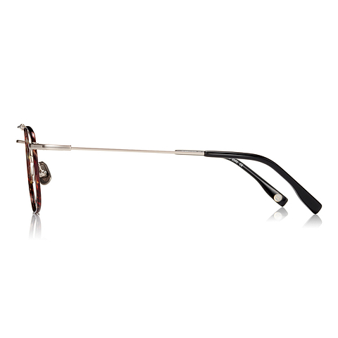 OWNDAYS | AIR Light Brown Full Rim Rectangle left side