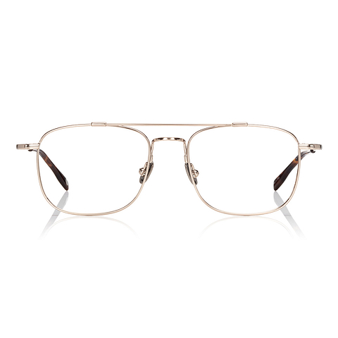 OWNDAYS | AIR Gold Full Rim Rectangle left side