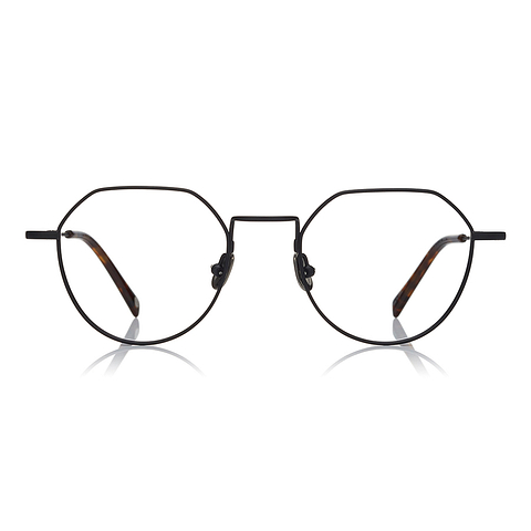 OWNDAYS | AIR Black Full Rim Boston left side