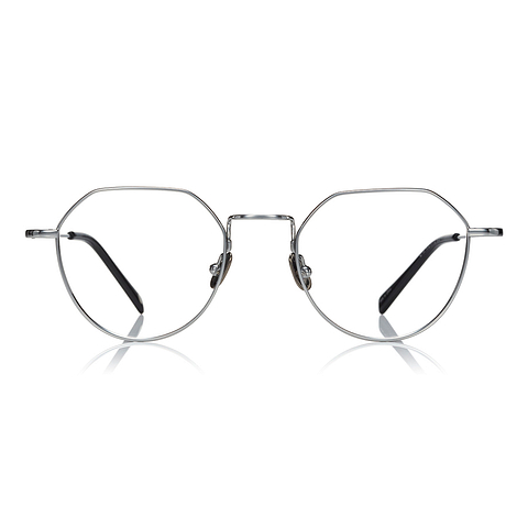 OWNDAYS | AIR Silver Full Rim Boston left side