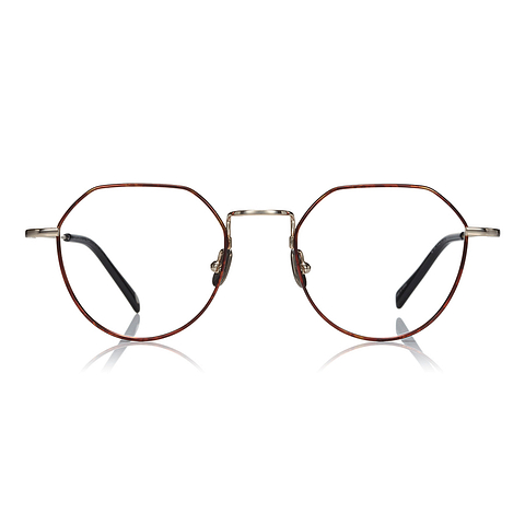 OWNDAYS | AIR Light Brown Full Rim Boston left side