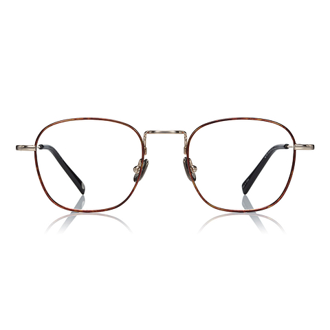 OWNDAYS | AIR Light Brown Full Rim Rectangle left side