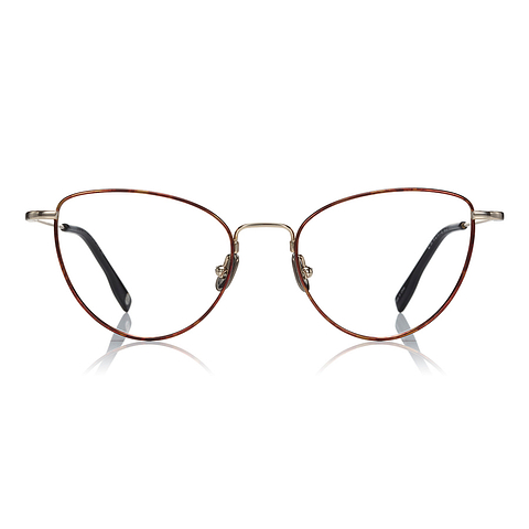 OWNDAYS | AIR Light Brown Full Rim Fox left side