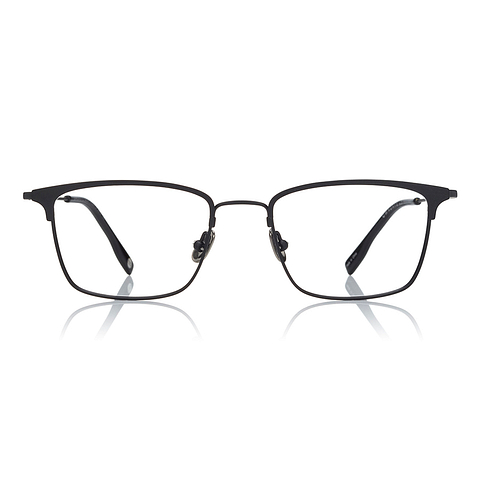 OWNDAYS | AIR Black Half Rim Browline left side