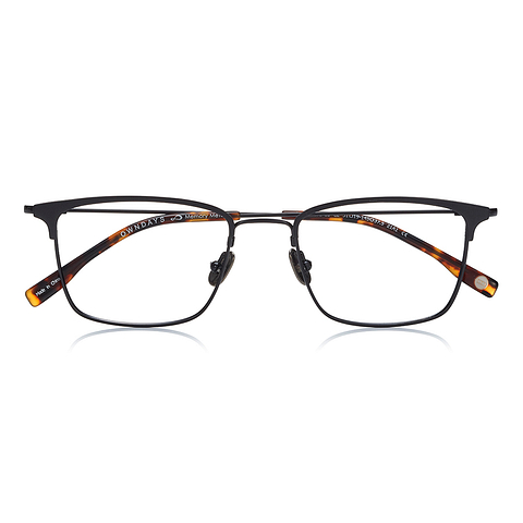 OWNDAYS | AIR Black Half Rim Browline right side