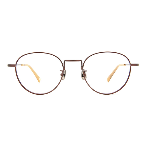 OWNDAYS | AIR Light Brown Full Rim Boston left side
