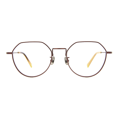 OWNDAYS | AIR Light Brown Full Rim Boston left side