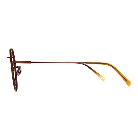 OWNDAYS | AIR Light Brown Full Rim Boston left side