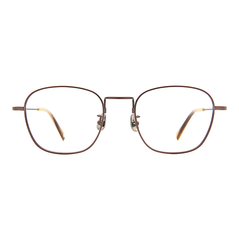 OWNDAYS | AIR Light Brown Full Rim Rectangle left side
