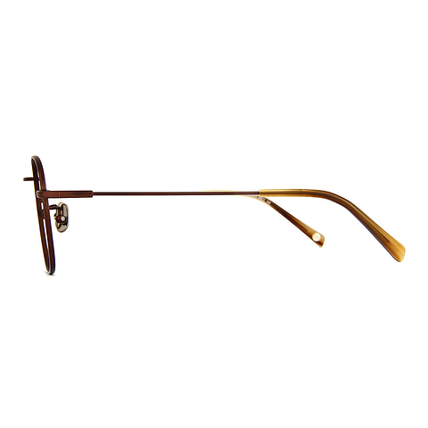 OWNDAYS | AIR Light Brown Full Rim Rectangle left side