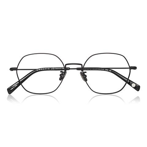 OWNDAYS | AIR Black Full Rim Polygon right side