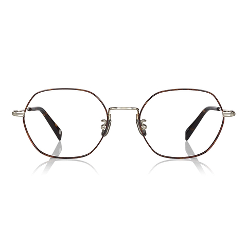 OWNDAYS | AIR Gold Full Rim Polygon left side