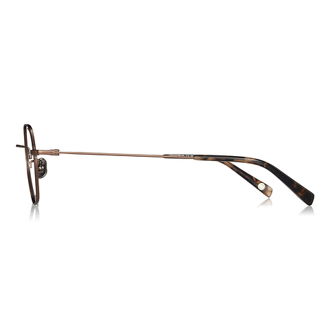 OWNDAYS | AIR Light Brown Full Rim Polygon left side
