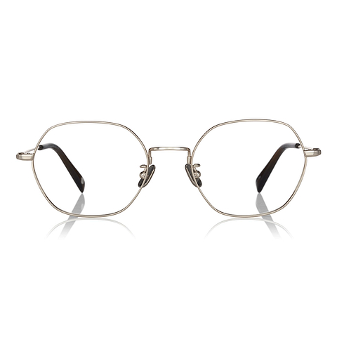 OWNDAYS | AIR Gold Full Rim Polygon left side