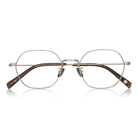 OWNDAYS | AIR Gold Full Rim Polygon right side