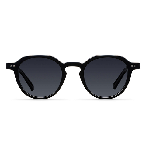 Meller Black Full Rim Round right side