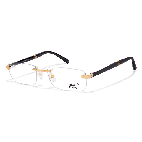 Mont Blanc Gold Rimless Rectangle right side Mont Blanc Gold Rimless Rectangle right side