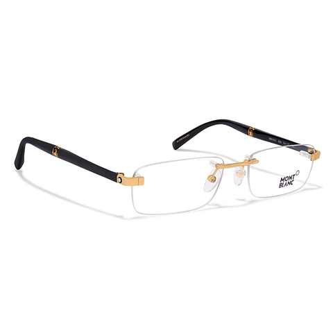 Mont Blanc Gold Rimless Rectangle left side Mont Blanc Gold Rimless Rectangle left side