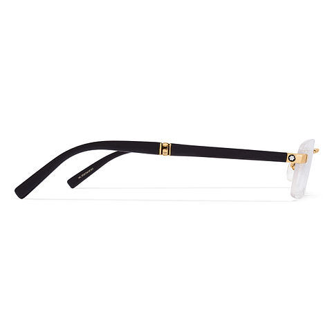 Mont Blanc Gold Rimless Rectangle right side Mont Blanc Gold Rimless Rectangle right side