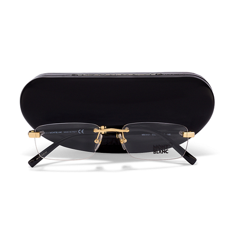 Mont Blanc Gold Rimless Rectangle right side Mont Blanc Gold Rimless Rectangle right side