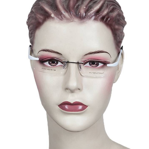 BRANDED Black Rimless Rectangle left side BRANDED Black Rimless Rectangle left side