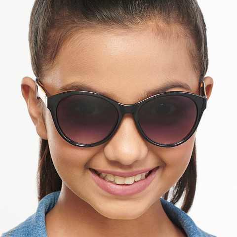 Hooper Black Full Rim Cat Eye left side
