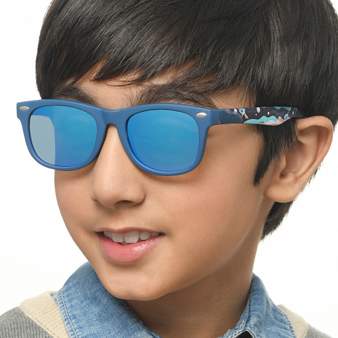 Hooper Sky Blue Full Rim Square right side