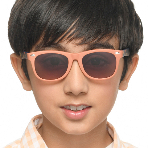 Hooper Orange Full Rim Cat Eye left side