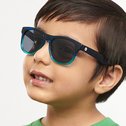 Hooper Blue Transparent Full Rim Square right side