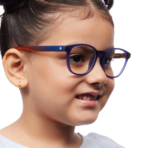 Hooper Online Sky Blue Full Rim Square right side Hooper Online Sky Blue Full Rim Square right side