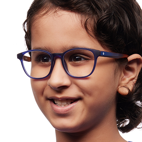 Hooper Online Sky Blue Full Rim Square left side Hooper Online Sky Blue Full Rim Square left side