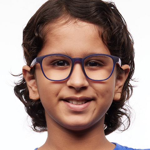 Hooper Online Sky Blue Full Rim Square right side Hooper Online Sky Blue Full Rim Square right side
