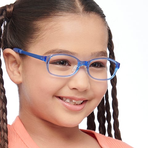 Hooper Online Blue Transparent Full Rim Rectangle right side Hooper Online Blue Transparent Full Rim Rectangle right side