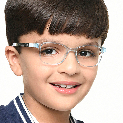 Hooper Sky Blue Full Rim Rectangle right side