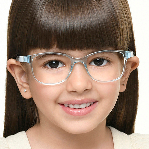 Hooper Sky Blue Full Rim Rectangle right side