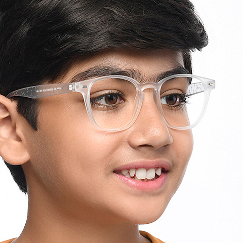Hooper Online White Full Rim Square left side Hooper Online White Full Rim Square left side