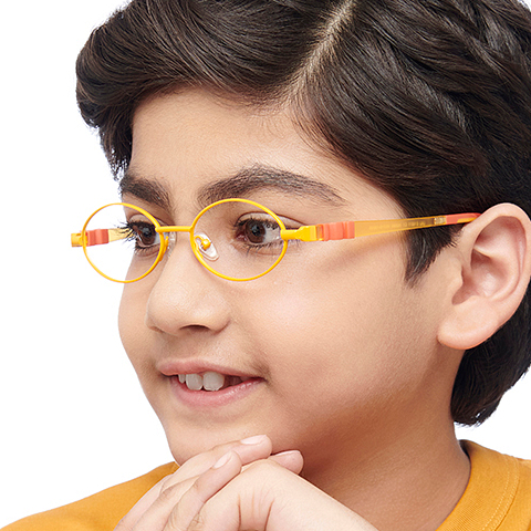 Hooper Online Yellow Full Rim Round right side