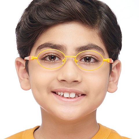 Hooper Online Yellow Full Rim Round left side