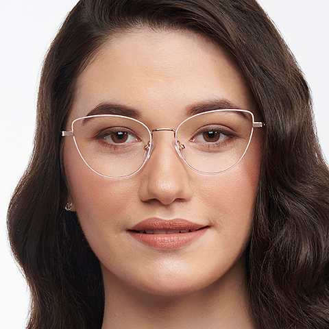 John Jacobs Online Gold Full Rim Cat Eye right side John Jacobs Online Gold Full Rim Cat Eye right side